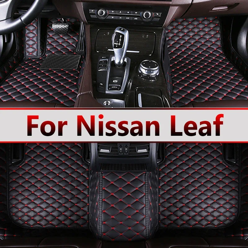 

Car Floor Mats For Nissan Leaf ZE1 2018~2022 Luxury Leather Mat Durable Pad Carpets Interior Parts Rugs Set Car Accessories 2019