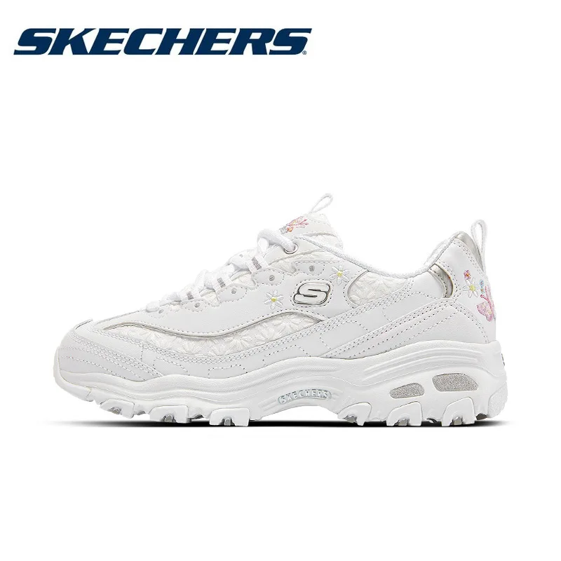 Skechers oryginalne buty damskie modne grube trampki buty na platformie lekkie, oddychające Zapatillas De Mujer tenis feminino