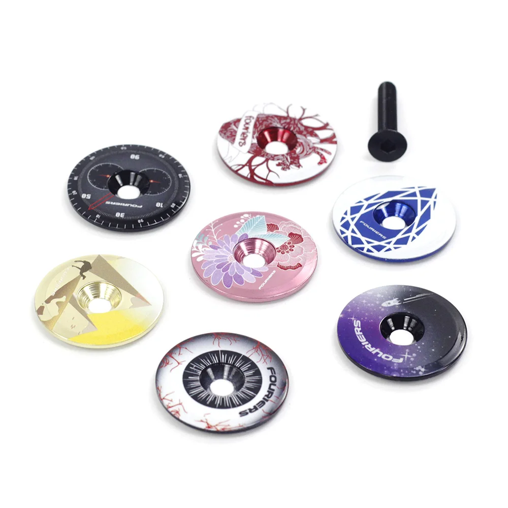 Fouriers Bike Headset Expander Plug Stem Top Cap Cover for 31.8mm 1 1/4\