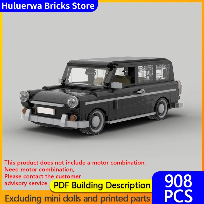 

Speed Racing Car Model MOC Building Bricks Typ 3 1600 Compact Station Wagon Modular Technology Children Holiday Gifts Toys Suit