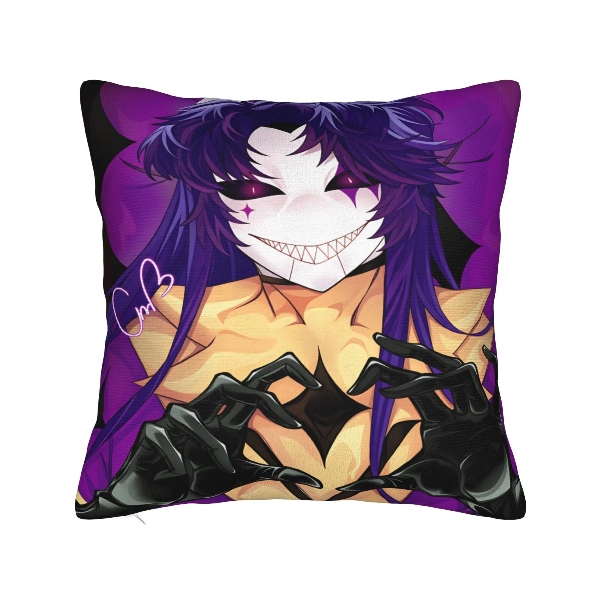 F-Freak C-Circus Jester Pillowcases  Cute Funny Pillow Case For Sofa Home Decoration Graphic Pillow Cover
