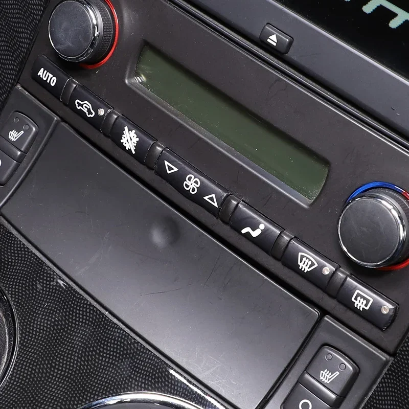 

For Chevrolet Corvette C6 2005-2013 A/C Climate Control Button Repair Decals, repair the wear of the original buttons