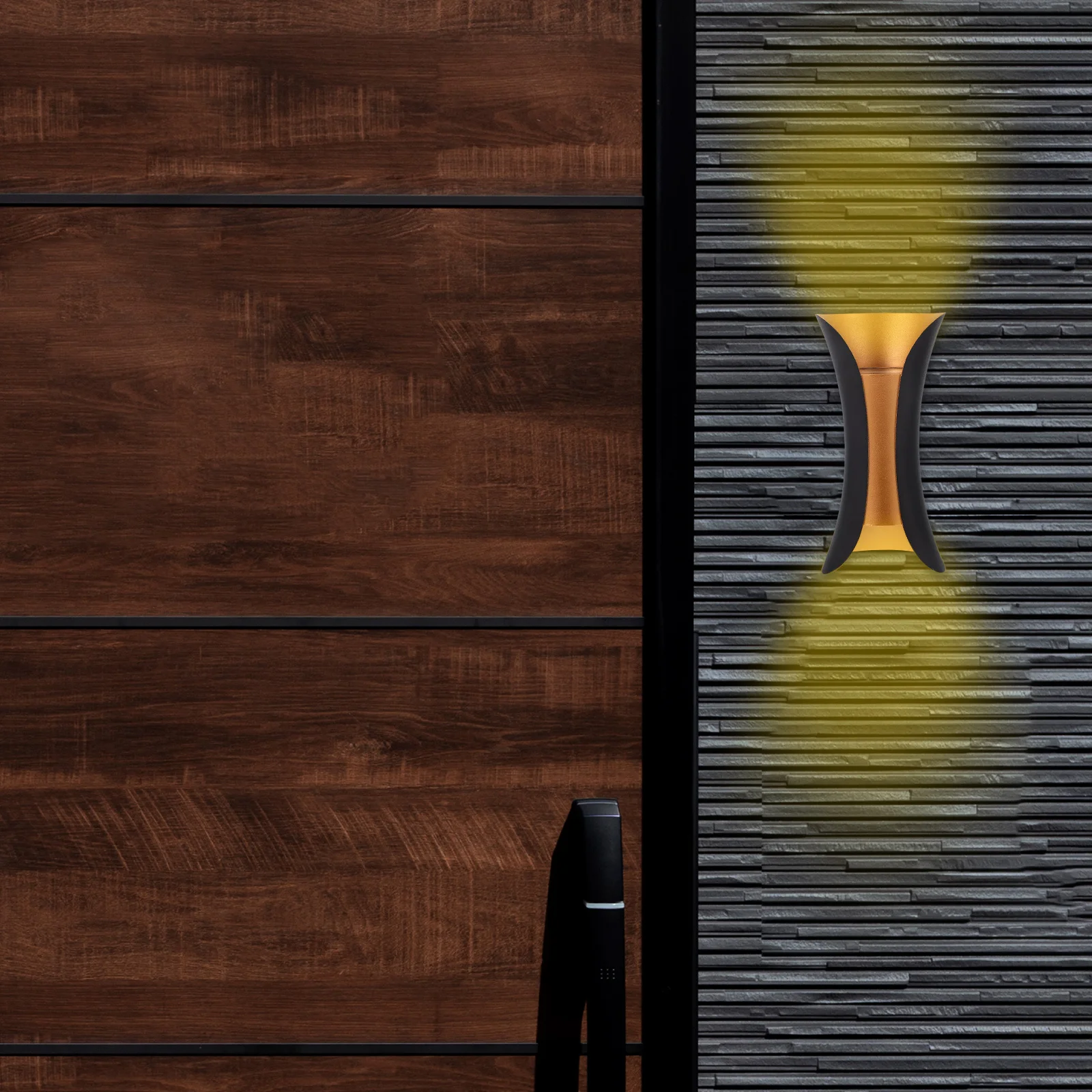 

Dual 5W LED Waterproof Outdoor Wall Light Modern Minimalist Dimming Design for Indoor Outdoor Decoration Corridor Lawn