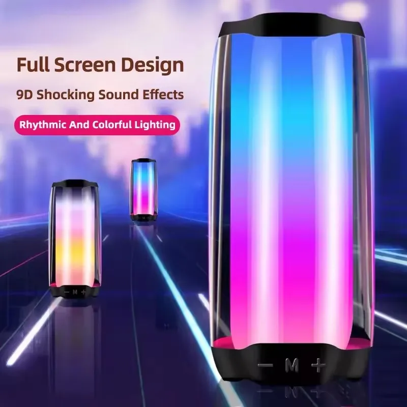 Прозрачная Беспроводная аудитория Bluetooth-динамик портативный PartyBox RGB светильник сабвуфер 3D объемная звуковая система Caixa De Som TWS
