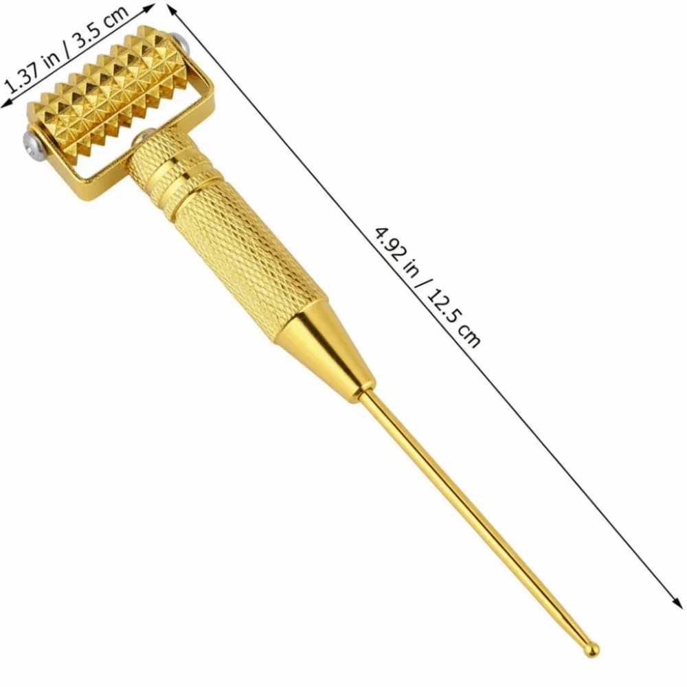 Multifunctional Acupuncture Points Detector Gold/Silver Spring Needle Massage Roller Retractable Massage Needle - view 6