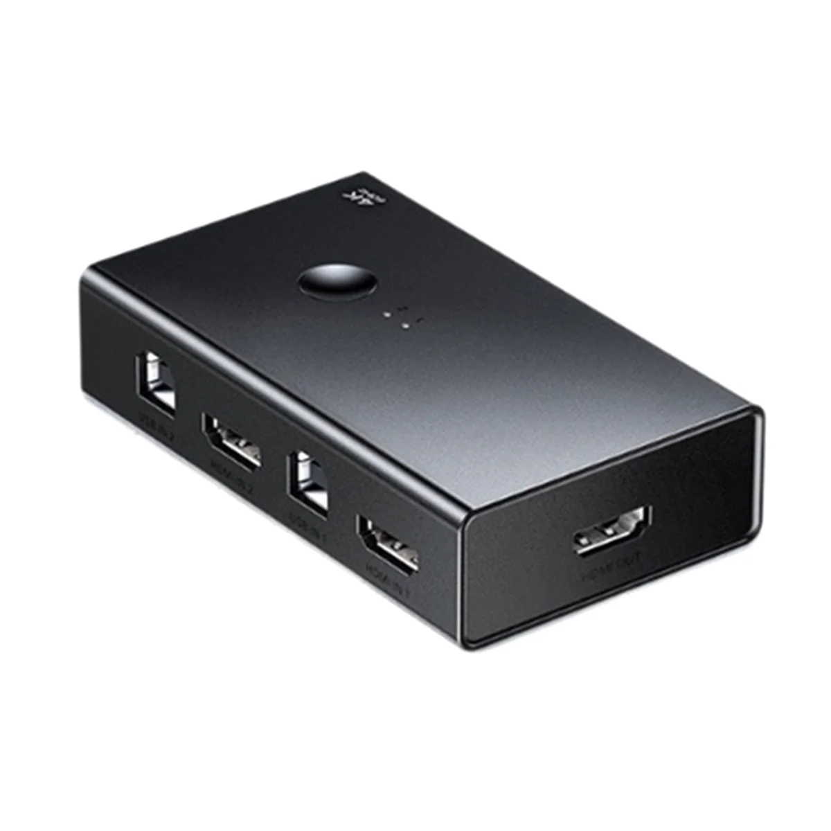 

HDMI-Compatible KVM Switch 4K@60Hz USB 2.0 Switcher 2 in 1 Out for Printer Monitor Mouse 2 PCs Sharing 1 Device Splitter