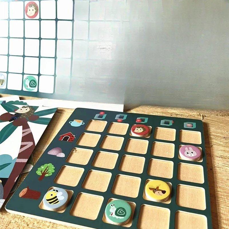 

Find Direction Game Direction Sense Logical Thinking Training Wooden Children's Early Education Puzzle Toy
