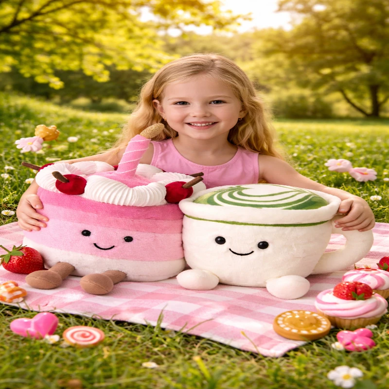 

Matcha Latte Plushie Cute Coffee Cup Plush Toy Soft Stuffed Anime Kawaii Doll Kids Birthday Gift Room Decor