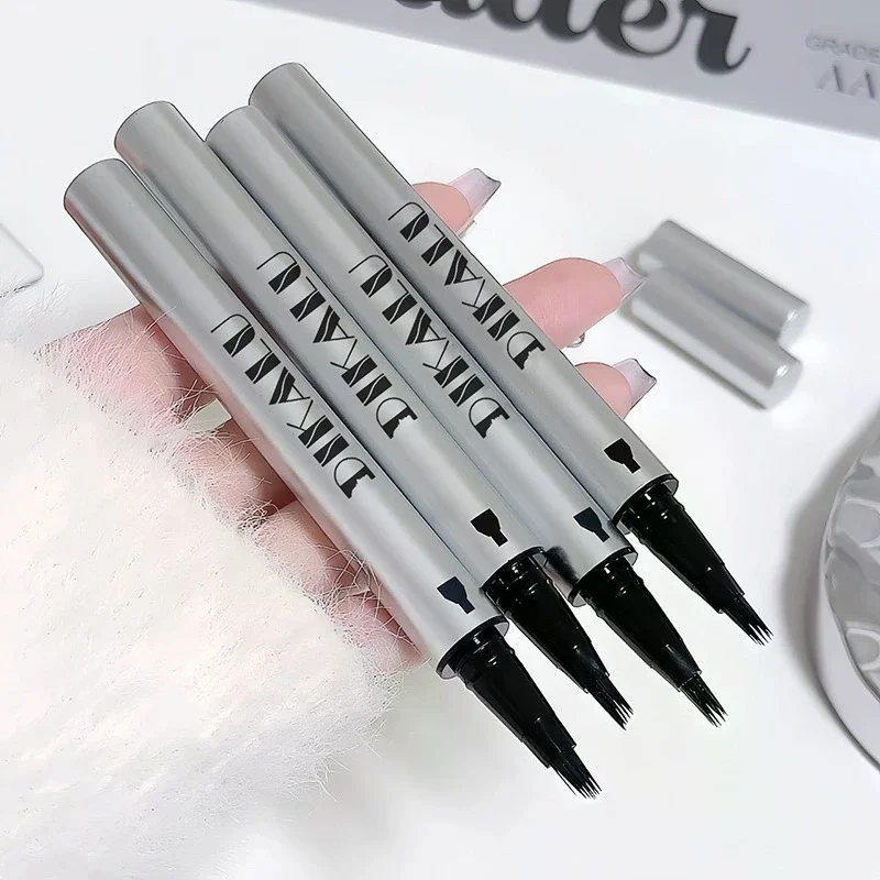 DIKALU Multi-forked Wild Eyebrow Pencil Nature Three-dimensional Hairline Pen Tattoo Brow Contour Pen Waterproof Eyebrow Makeup