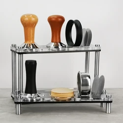 Powder Press Storage Rack Espresso Tamper Mat Coffee Filter Tamper Holder Espresso Tamper Holder Tamping Stand