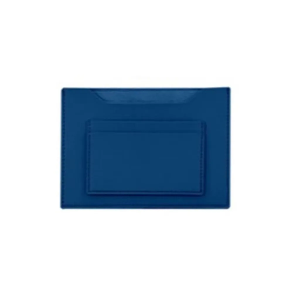 

Portable Solid Color Passport Cover Multifunctional Airplane Check-in Card Holder Passport Clip PU Leather Ticket Folder Male