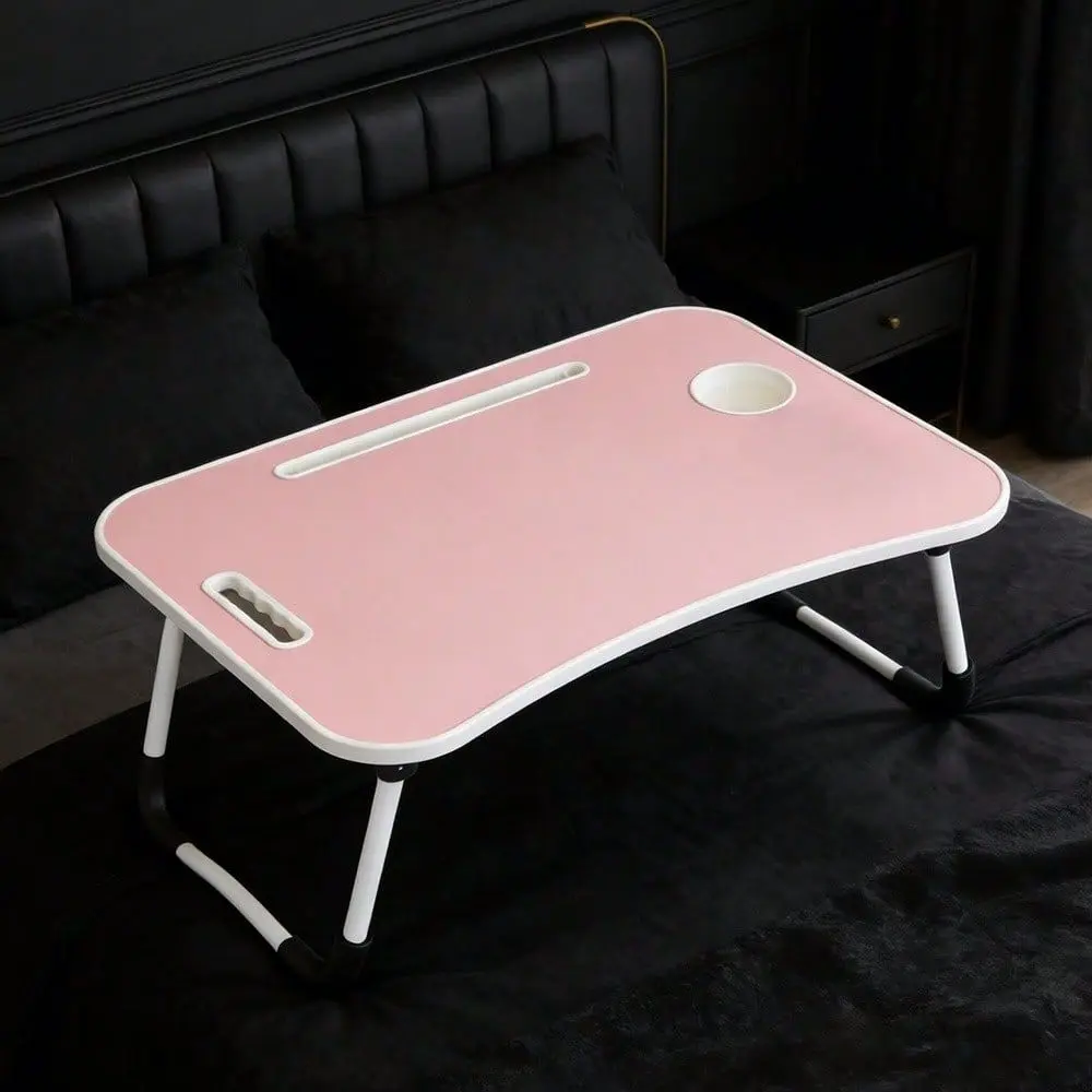 

Portable Laptop Bed TableMultifunctional Tray Holder With Cup Holder Ideal For Eating, Reading, Writing, Sofa In Bed, Stable Fl