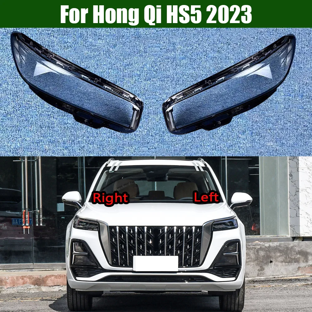

For Hong Qi HS5 2023 Front Headlamp Lamp Cover Headlight Shell Transparent Lens Replace The Original Lampshade Plexiglass