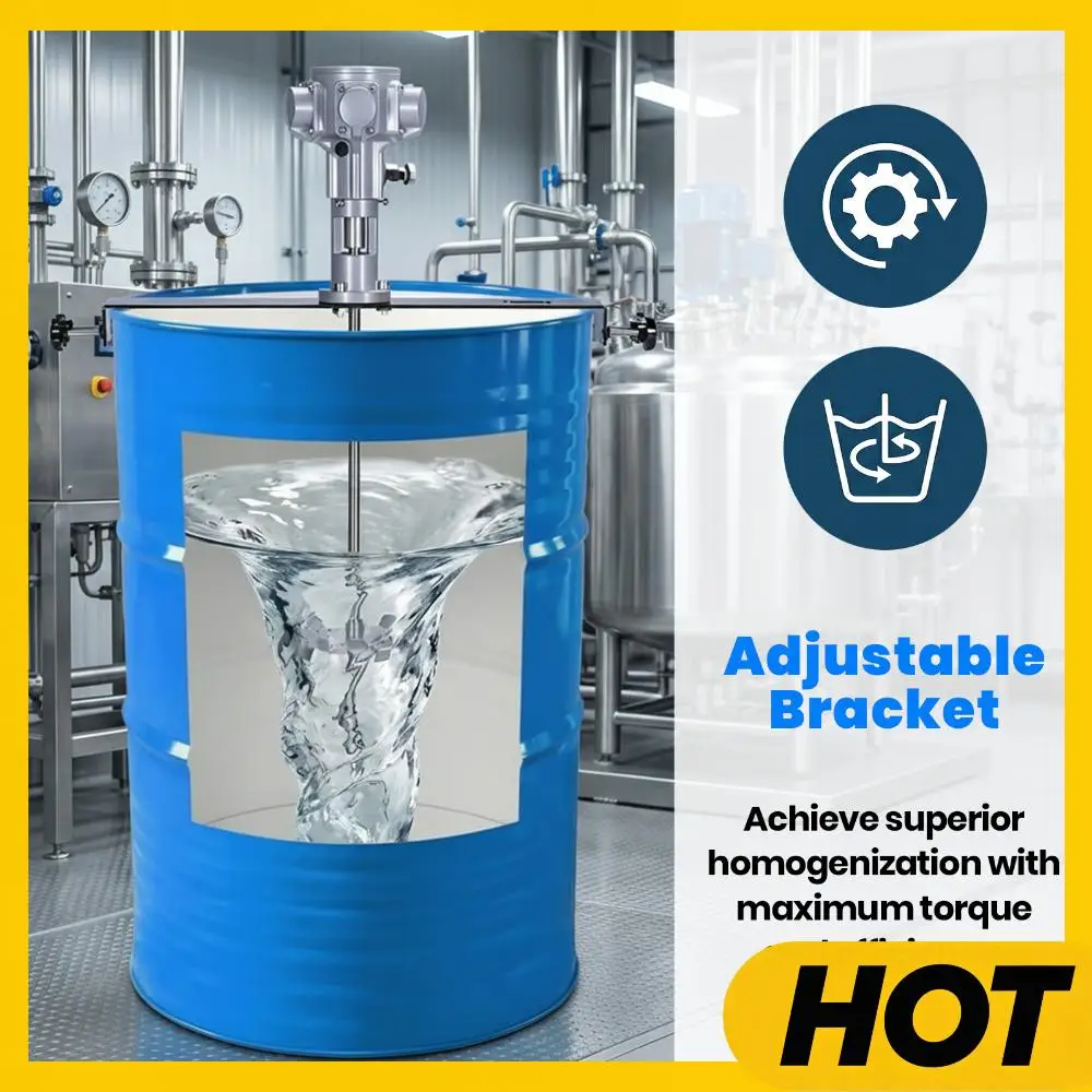 

Миксер для бочек 55 галлонов, 3/4 л.с., для химических материалов с вязкостью 1-5000 мПас, с кронштейном, пневматическая мешалка, инструмент для смешивания краски