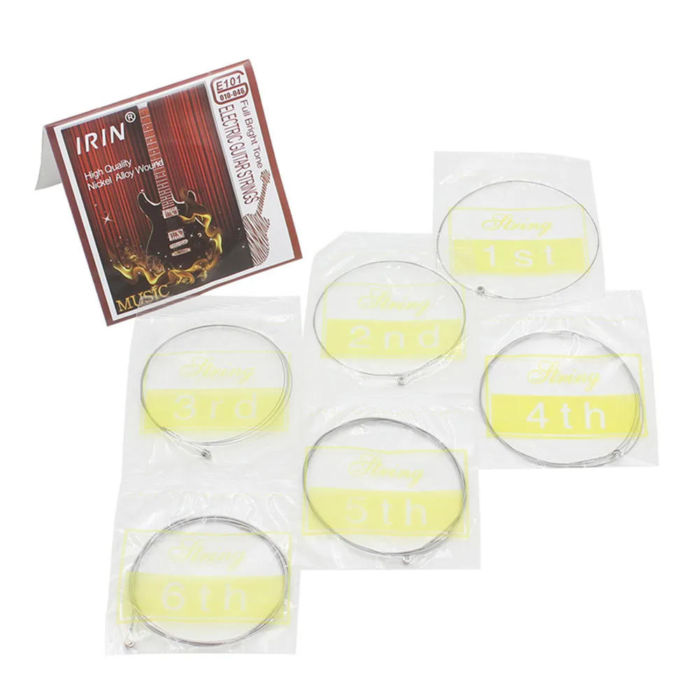 Take your Guitar Playing to the Next Level with IRIN E101 Electric Guitar Strings Rich and Expressive 6 PCS Set