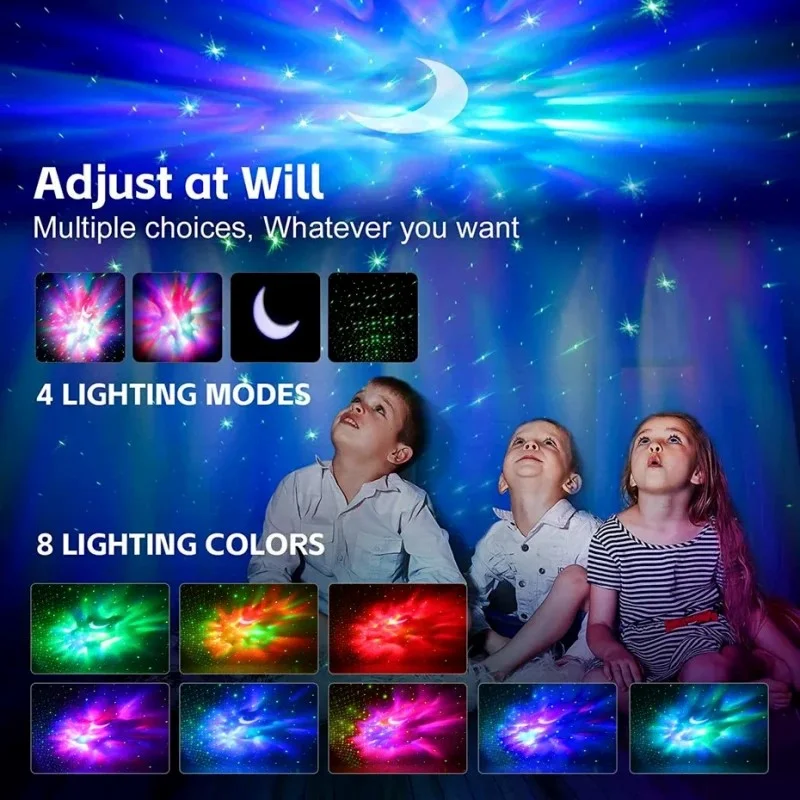 Sticker DIY Astronaut Galaxy Star Projector Bluetooth music Night Light Sky Nebula Lamp For Children Gift Bedroom Decorative