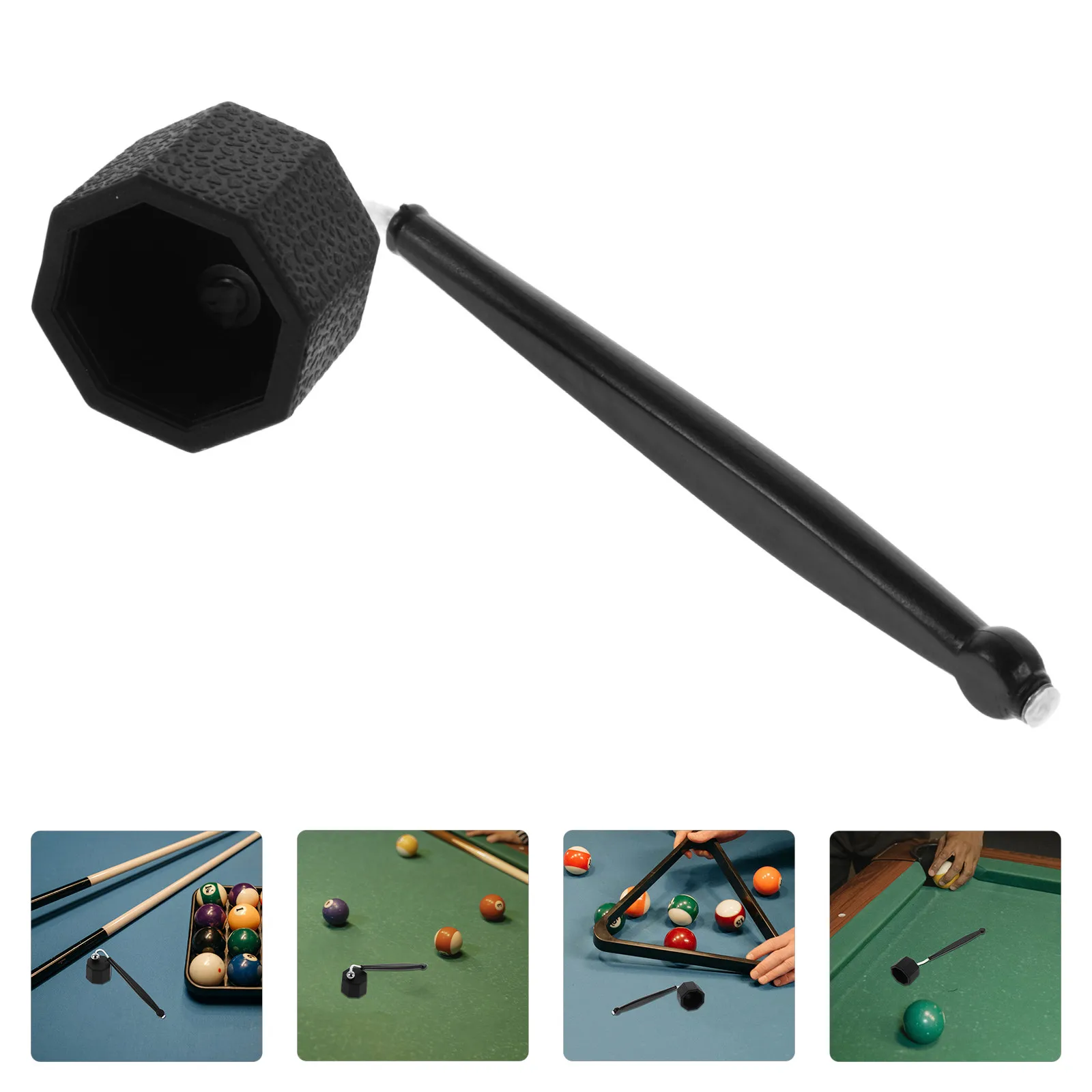 Plastic Octagonal Billiard Cue Chalk Holder Mountable Clip Pool Table Accessory Versatile Compatible with All Chalk Types