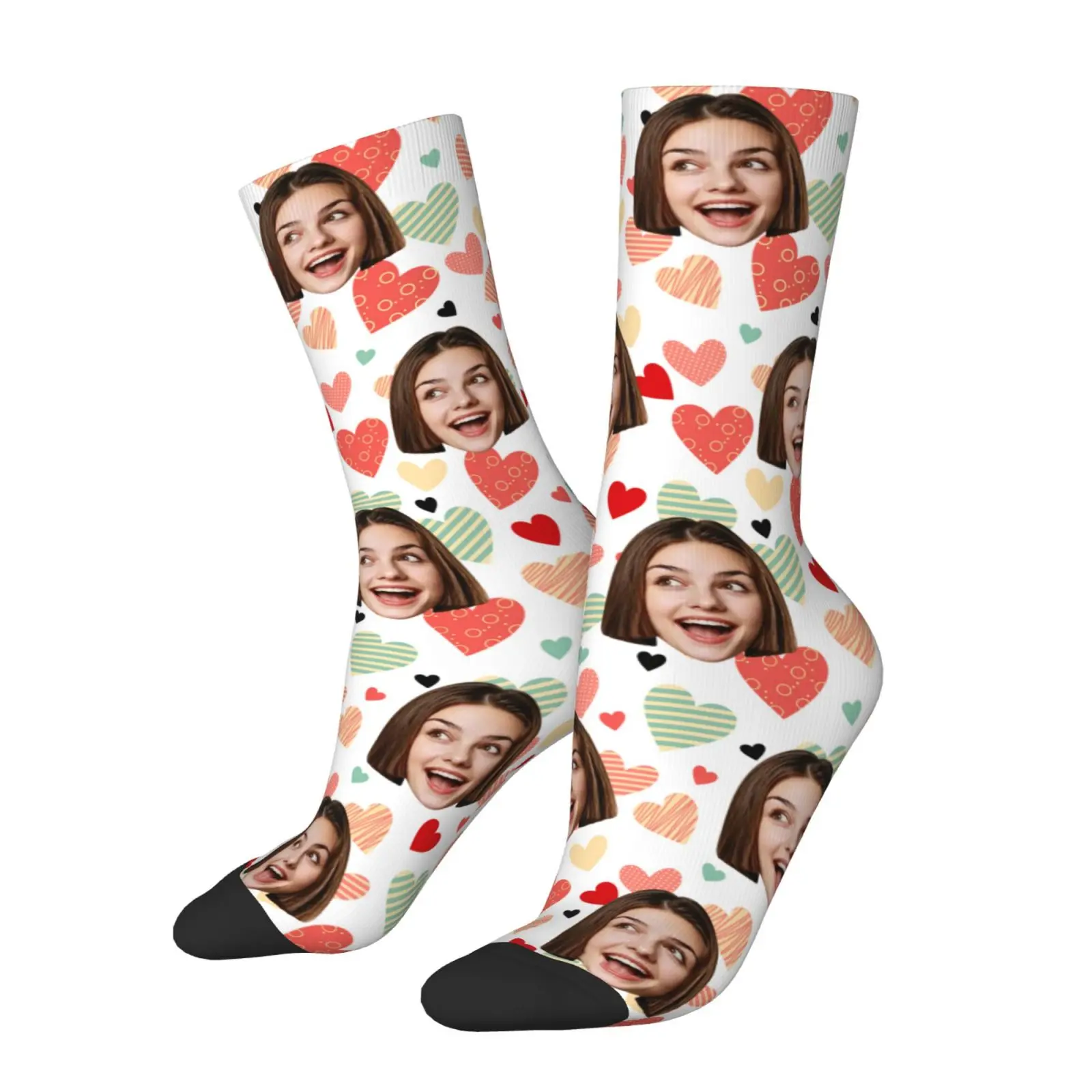 Custom Face Socks Personalized Photo Socks Customizable Funny Socks with Your Picture  Available Unique Gift for Couple