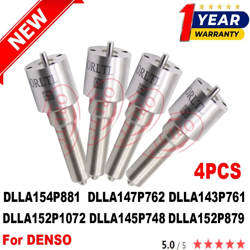 4PCS DLLA152P1072 DLLA145P748 DLLA152P879 DLLA154P881 DLLA147P762 DLLA143P761 for DENSO Diesel Injector Assembly Nozzle