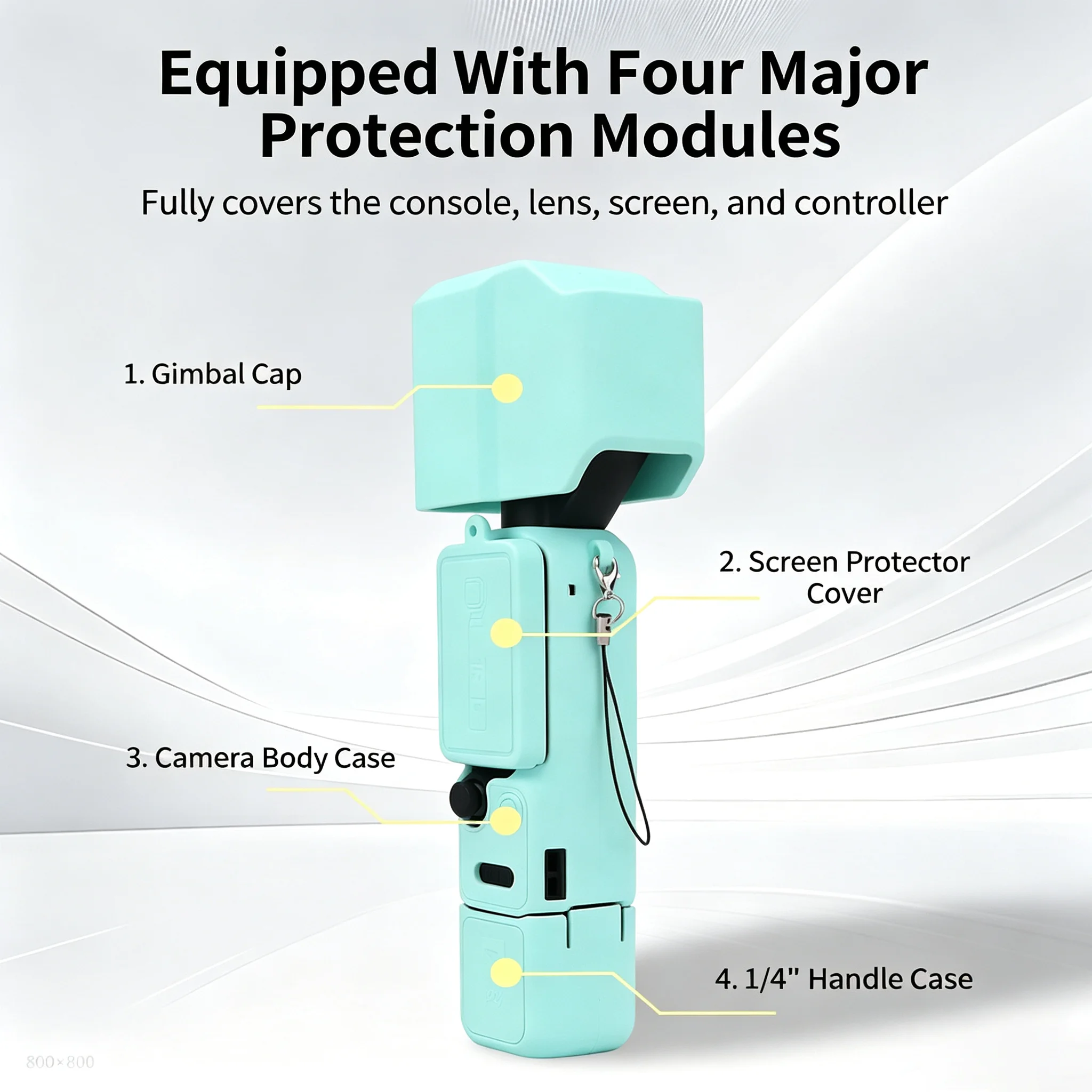 เคสซิลิโคนสำหรับ DJI OSMO Pock - Drone Gimbal Case บทวิจารณ์และราคา