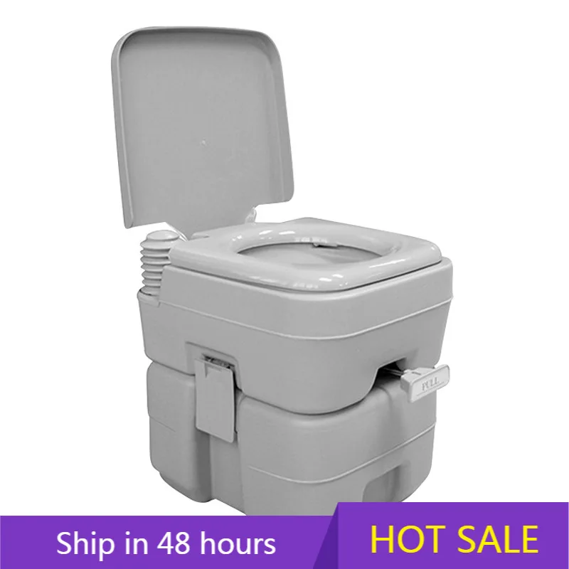 Folding Camping Toilet High Quality Adult Movable Outdoor Toilet FoldiHot Selling Camping Tng Portable Travel Car Toilet Plastic