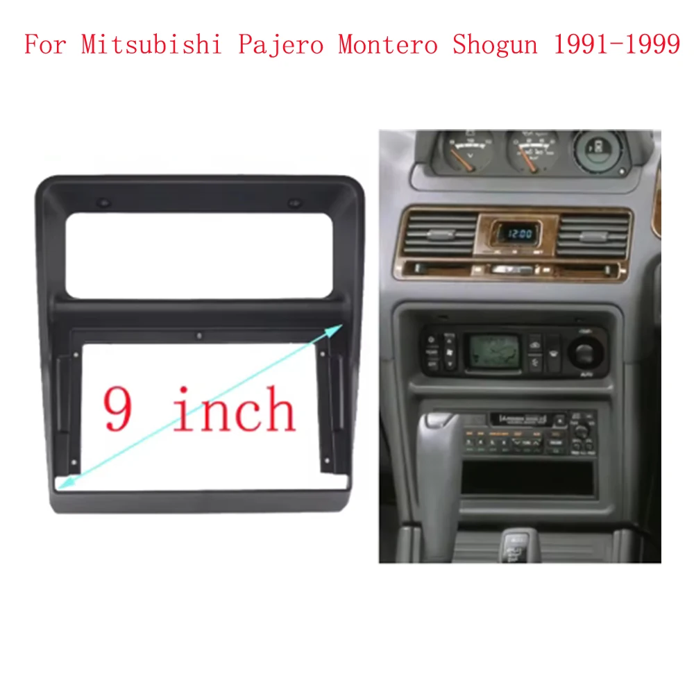 7/9 Inch Car Radio Fascia Android Stereo Main Drive Panel Frame Installation For MITSUBISHI PAJERO Montero Shogun 1991-1999