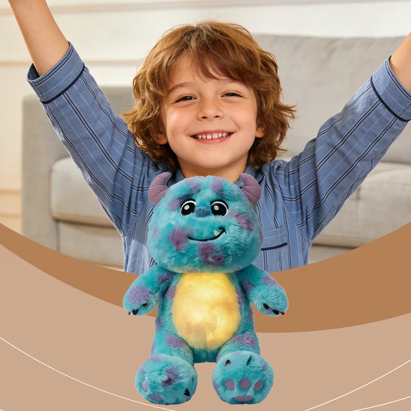 

Новая аниме-игрушка: синяя светящаяся кукла с мягким светом, плюшевая игрушка-ночник, милый и забавный светильник для сна, успокаивающий компаньон для сна, подарки