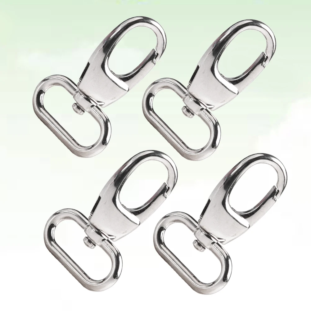 

4pcs Metal Swivel Hooks Durable Rustproof Bag Clasps Snap Shackles Quick Release Lobster Jewelry Making Accessories