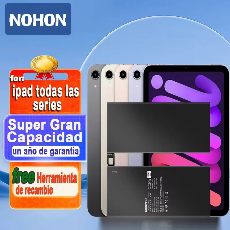 NOHON iPad Battery For Tablet ipad 6 5 2 3 Mini 5 4 2 1 Air 2 1 Pro 9.7 10.5 12.9 inch Mini5 Air4 Air3 Lithium Polymer Bateria