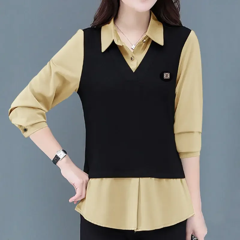 Blouse Women Shirt Fall Two Pieces Shirts Women\'s Top  Women\'s Clothing Blusas Mujer