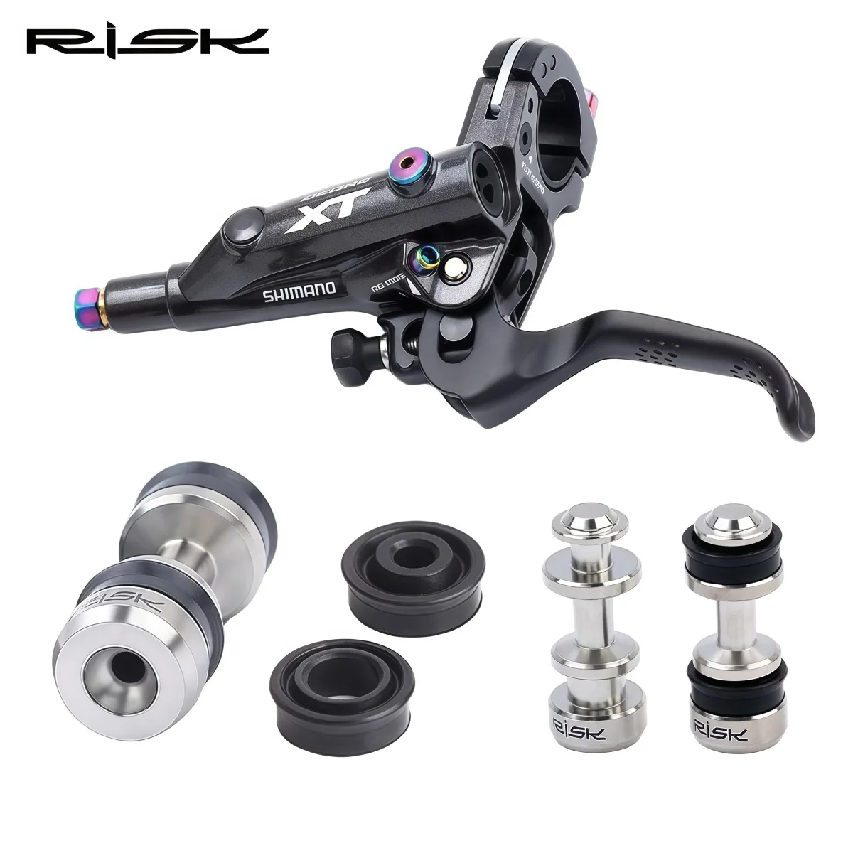 RISK RT126 Titanium Brake Lever Piston Repair Kit For SHIIMANO XT M785 M8000 & SLX M7000 Disc Brake – Piston Rod With Seals
