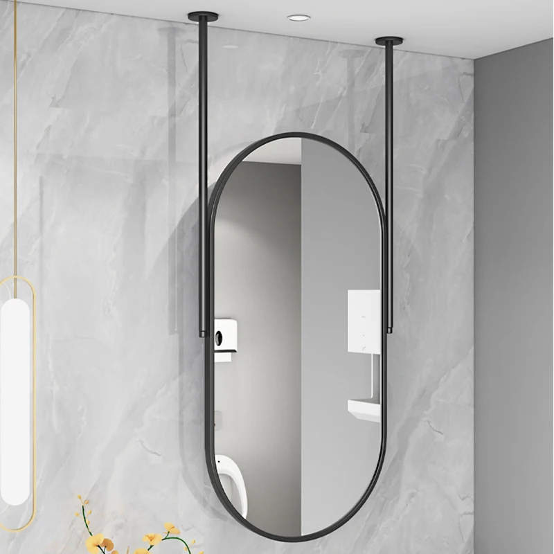 Large Full Body Bathroom Mirror Shower Vanity Extended Bathroom Mirror Holder Length Make Up Specchio Doccia Home Improvement L