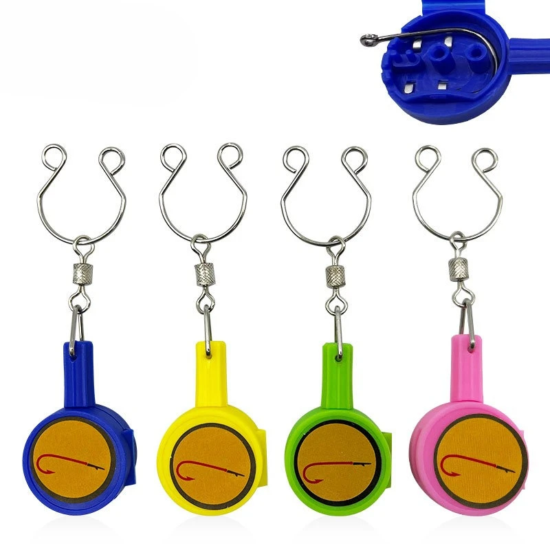 

Fishing Knot Tying Tool Fishhook Storage Box Protect From Fish Hooks Portable Fish Hook Organizer Fishing Accessories Tackle