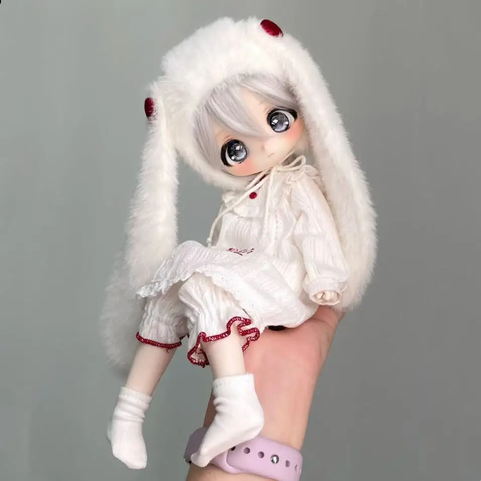 1/6 roupas de boneca terno para 30cm bjd boneca menina brinquedos coelho pijamas roupas vestir-se jogar casa moda boneca acessórios, sem boneca