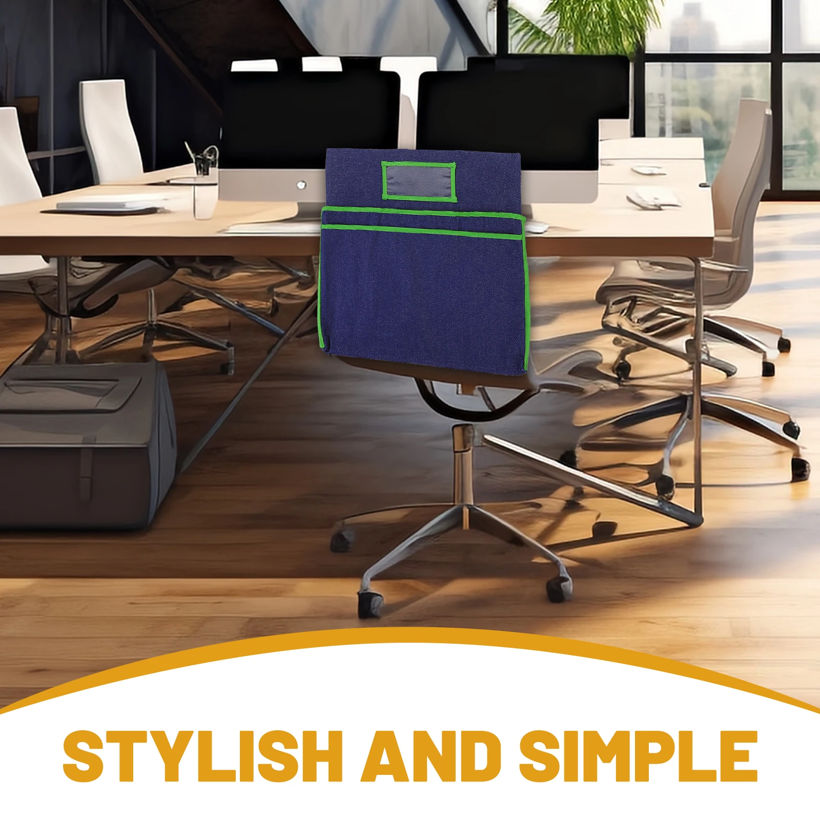 

Chair Back Organizer Storage Bag Pockets School Seat Cover Sacks Classroom Kids Chairs Denim Protect Stains Scratches