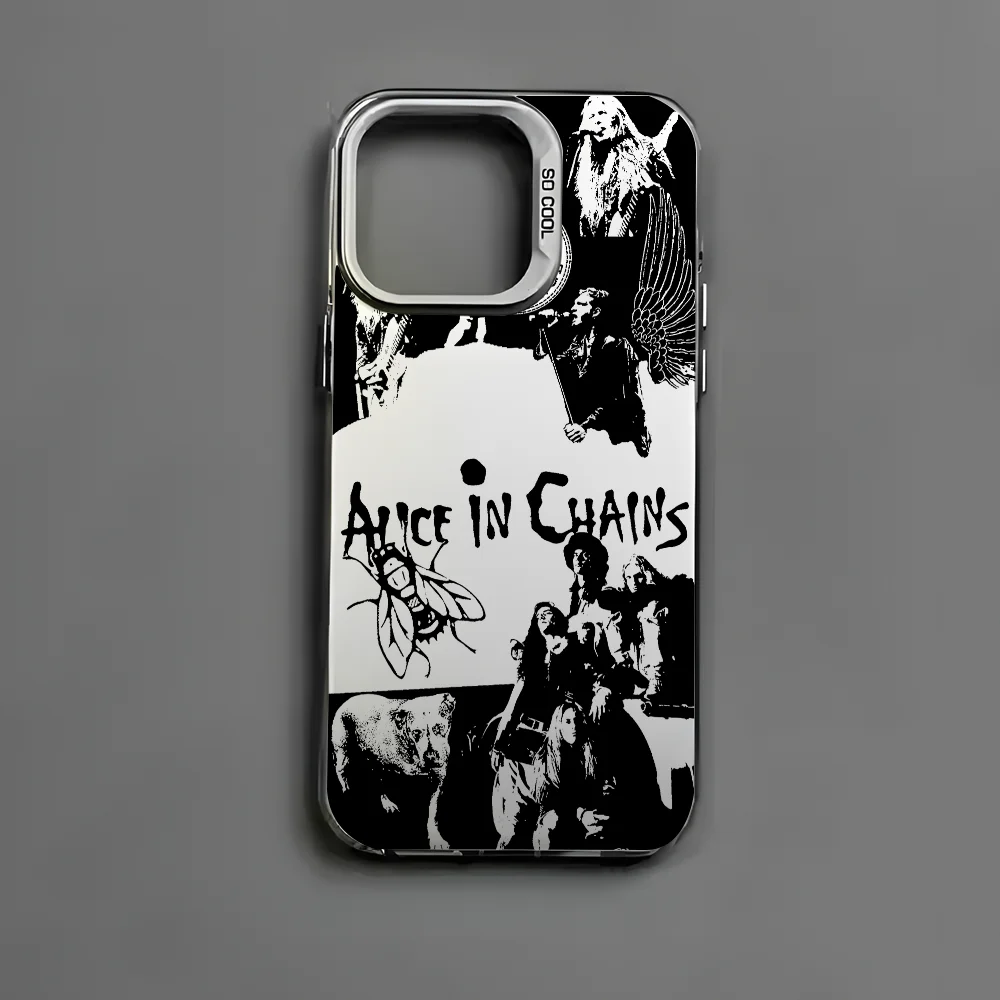 테크노 스파크 고 30C 20 10 7 포바 6 카몬 40 30 아이텔 P36 A48 S23 프로 4G 5G용 A-앨리스 인 C-체인즈 랩 폰 케이스 (무광택 후면 커버)