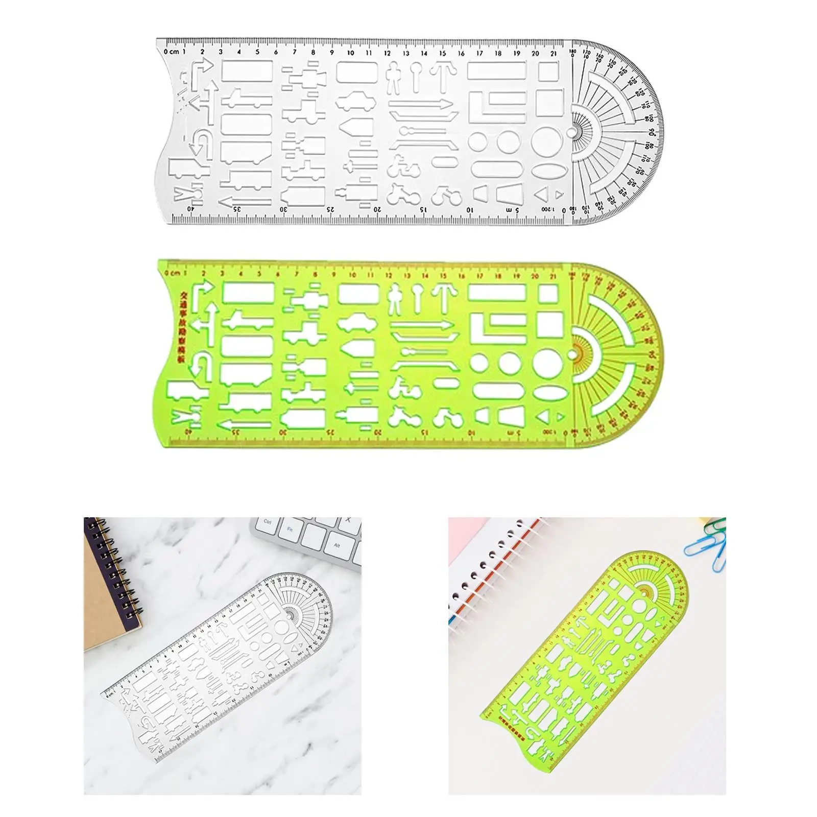 

Traffic Accident Drawing Ruler Measuring Ruler Compact Vehicle Drawing Ruler