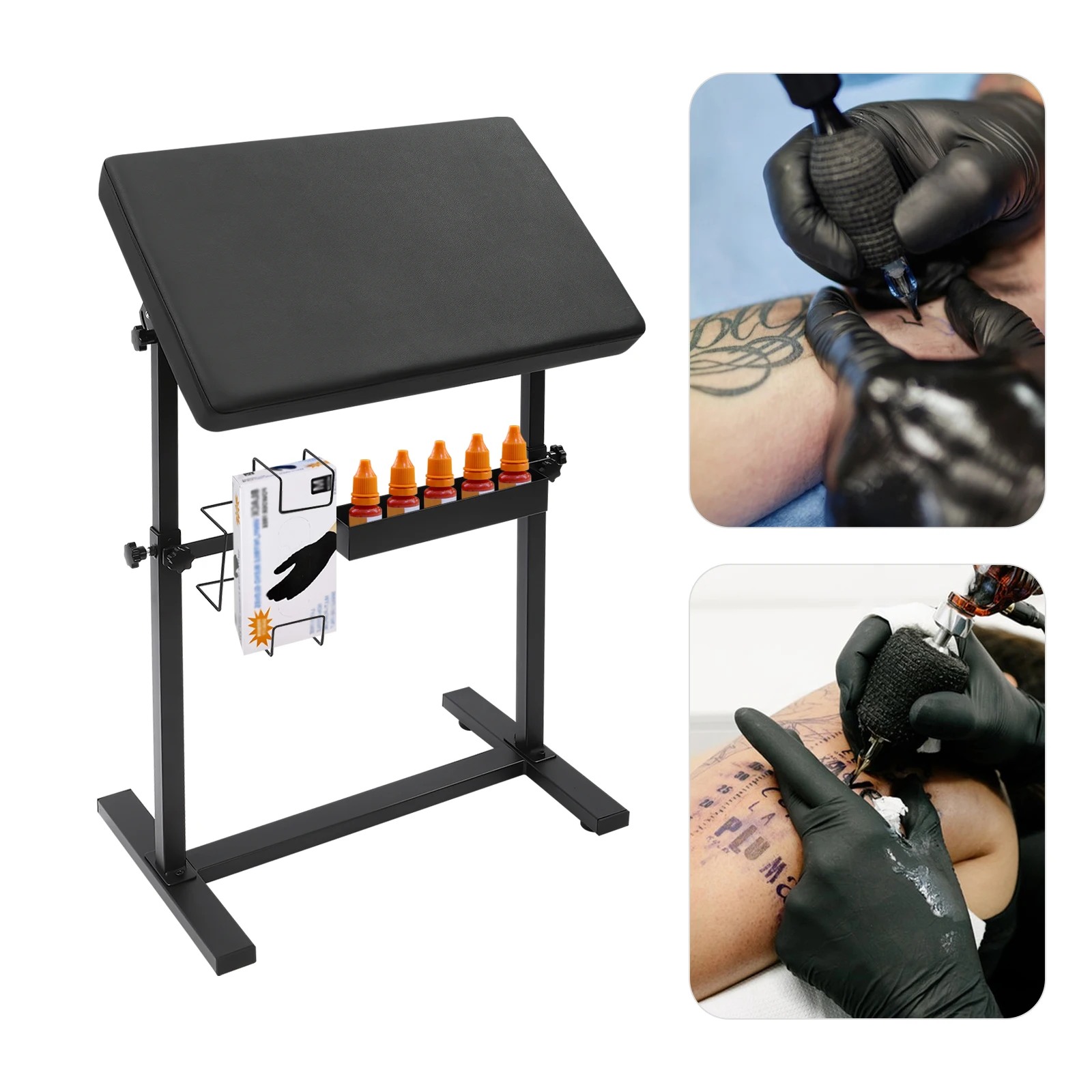 Tattoo Armrest Stand Strong Structure Height Adjustable Armrest Bracket With Non-slip Feet For Tattooing The Arm, Hand, Wrist