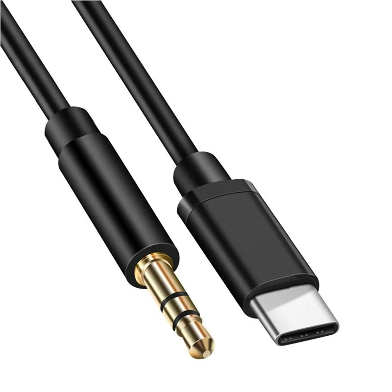 AUX كابل صوت السيارة Usb c نوع C إلى 3.5 مللي متر Aux كابل الصوت سماعة الرأس سماعة مهايئ الرافعة سيارة Aux لملحقات Xioami #1