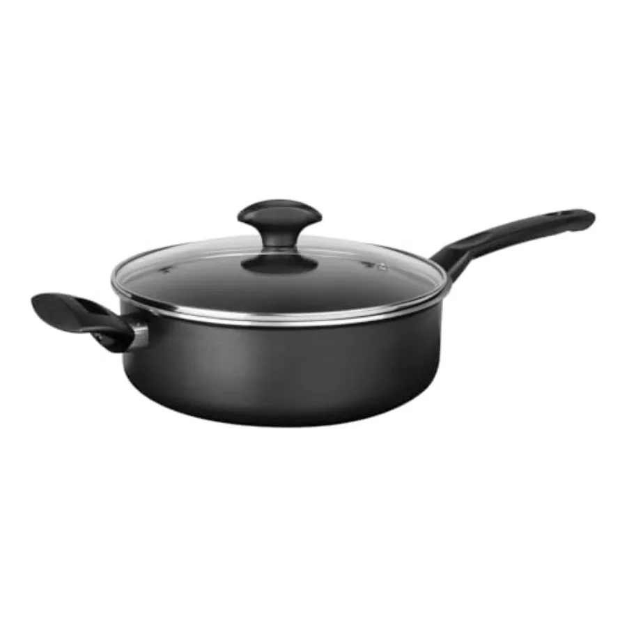 

5-Qt. Jumbo Cooker with Lid- Premium Cooking Pan Made from Aluminum with Up to 95% Recycled Aluminum Providing Even Heat Distri