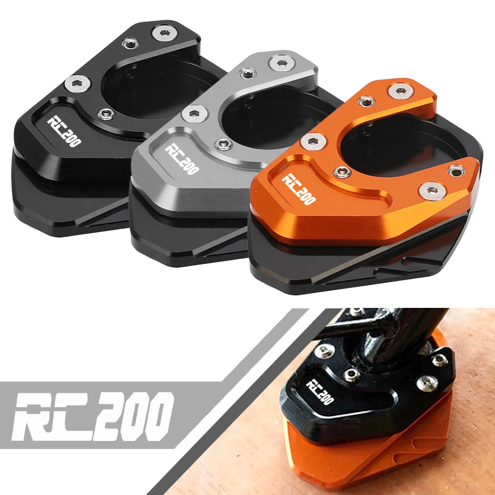 

For KTM RC125 rc RC200 RC390 2014-2023 2024 New Motorcycles Accessories Foot Side Stand Enlarger Plate Pad Kickstand Extension