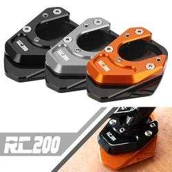 For KTM RC125 rc RC200 RC390 2014-2023 2024 New Motorcycles Accessories Foot Side Stand Enlarger Plate Pad Kickstand Extension