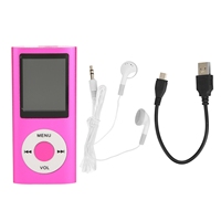 LCD Player MP3 Player 1.8in Player Support Memory Card Ultra Thin LCD MP3 Player with Bluetooth for Students Running Walking