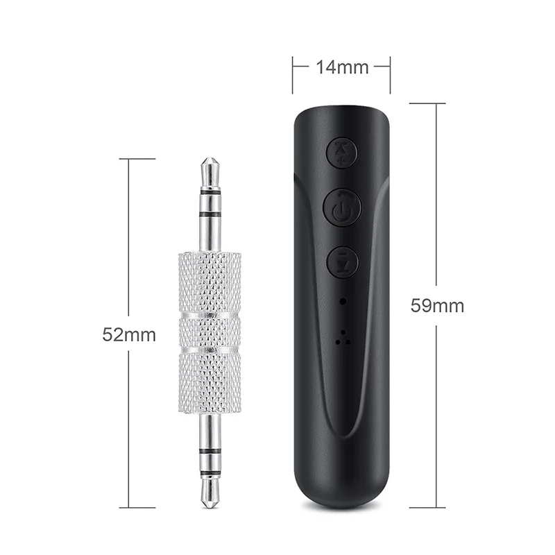 Récepteur Audio sans fil pour voiture, prise en charge des appels mains libres, Compatible Bluetooth 4.1, pour ordinateur PC, téléphone, tablette, haut-parleur