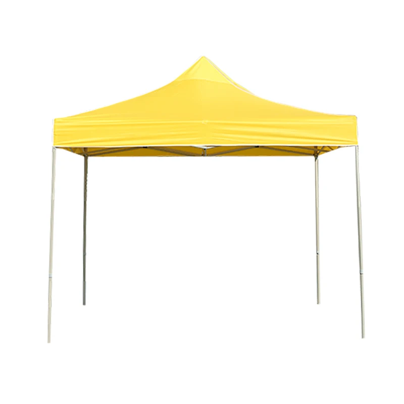 

Four legged umbrella stall with foldable and retractable square corner sunshade, sun protection canopy, large umbrella