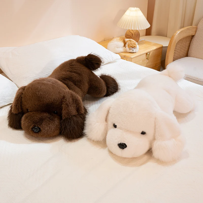

Simulation Lying Dog Doll Lifelike Puppy Stuffed Plush Toys Handmade Realistic Animal Model Creative Gifts Present
