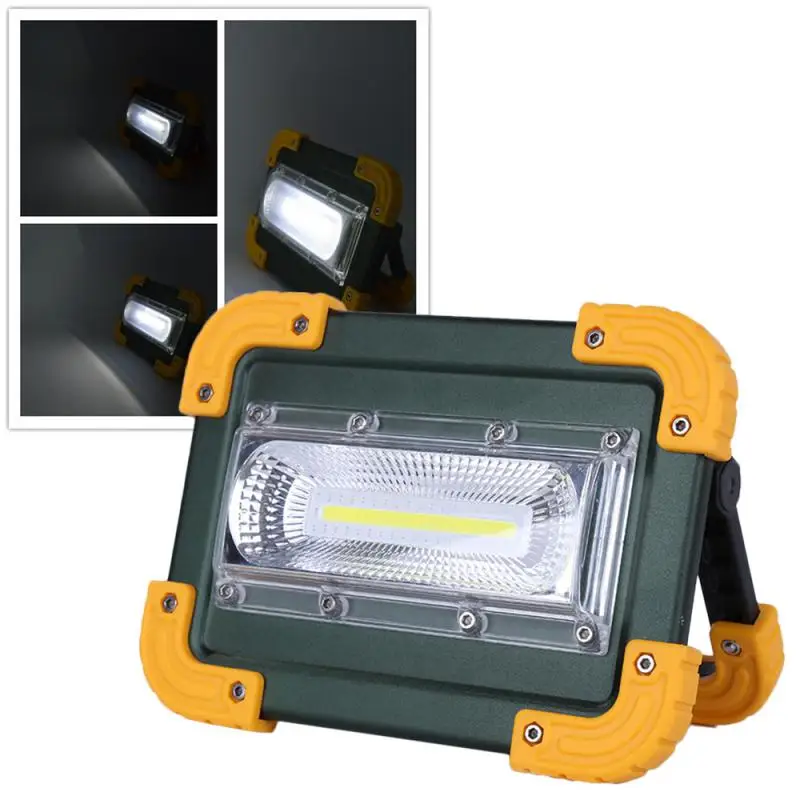 Work Lamp LED Portable Lantern Waterproof 3-Mode Emergency Portable Spotlight Rechargeable Floodlight For Camping Light