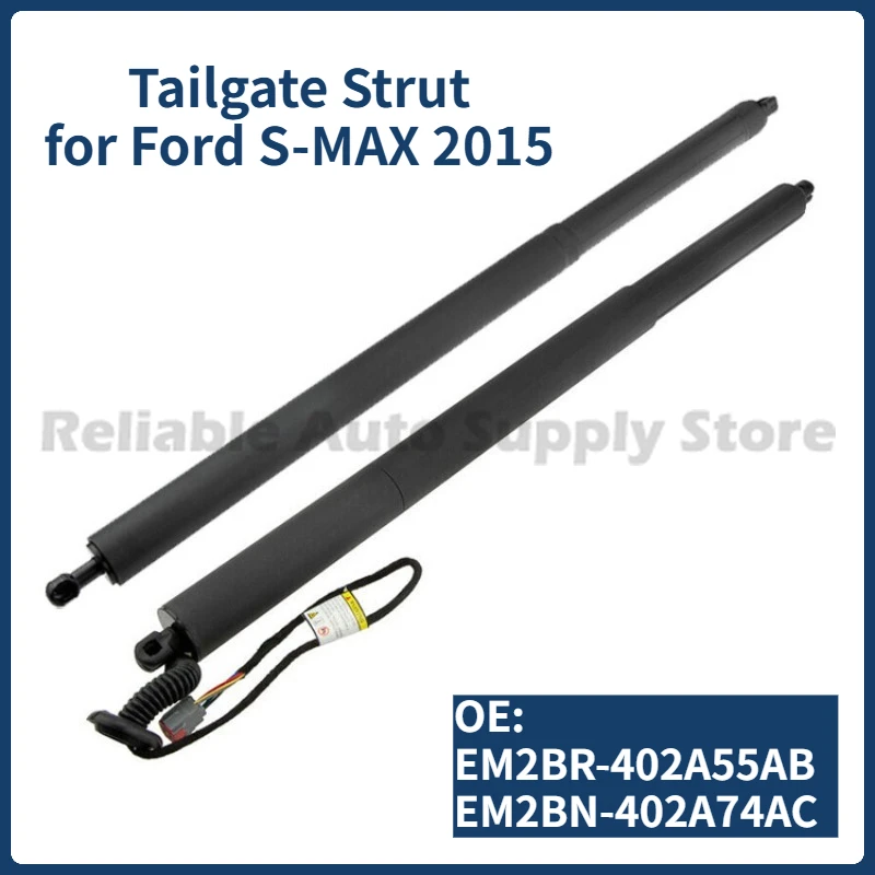 

1 Pair of Tailgate Strut OE EM2BR-402A55AB EM2BN-402A74AC Electric Tailgate Lift Support Rod for Ford S-MAX 2015