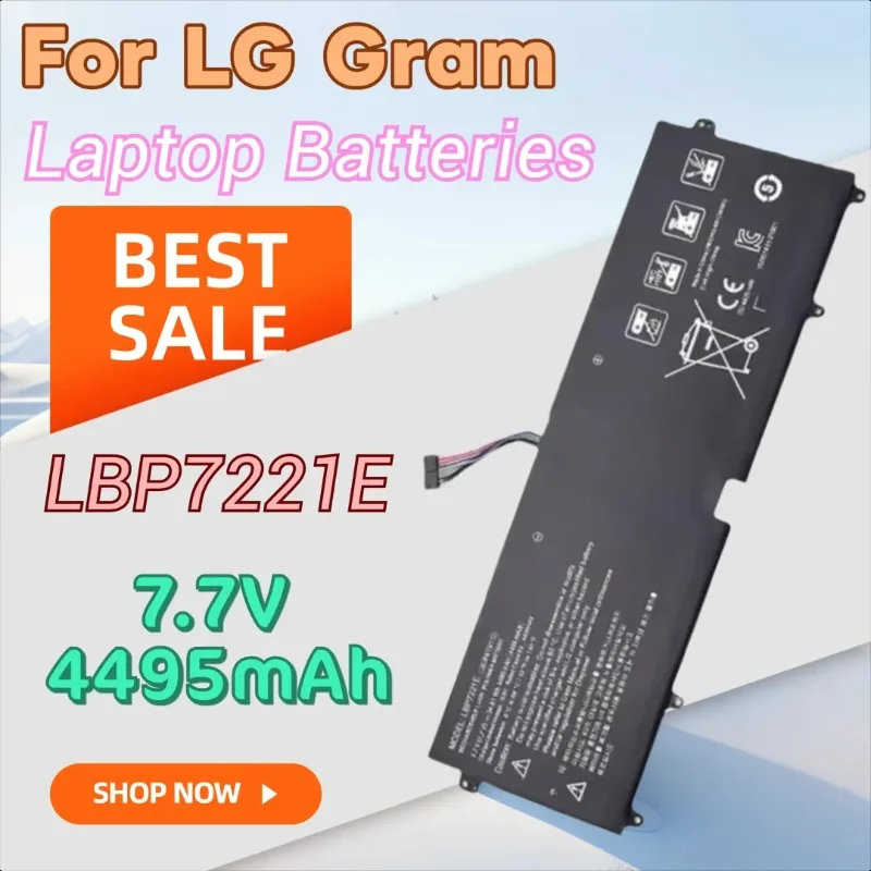 

New 7.7V 4495mAh LBP7221E LBG722VH Replacement Laptop Battery for LG Gram 13Z940 14Z960 15Z970 14Z950 15Z975 15Z960