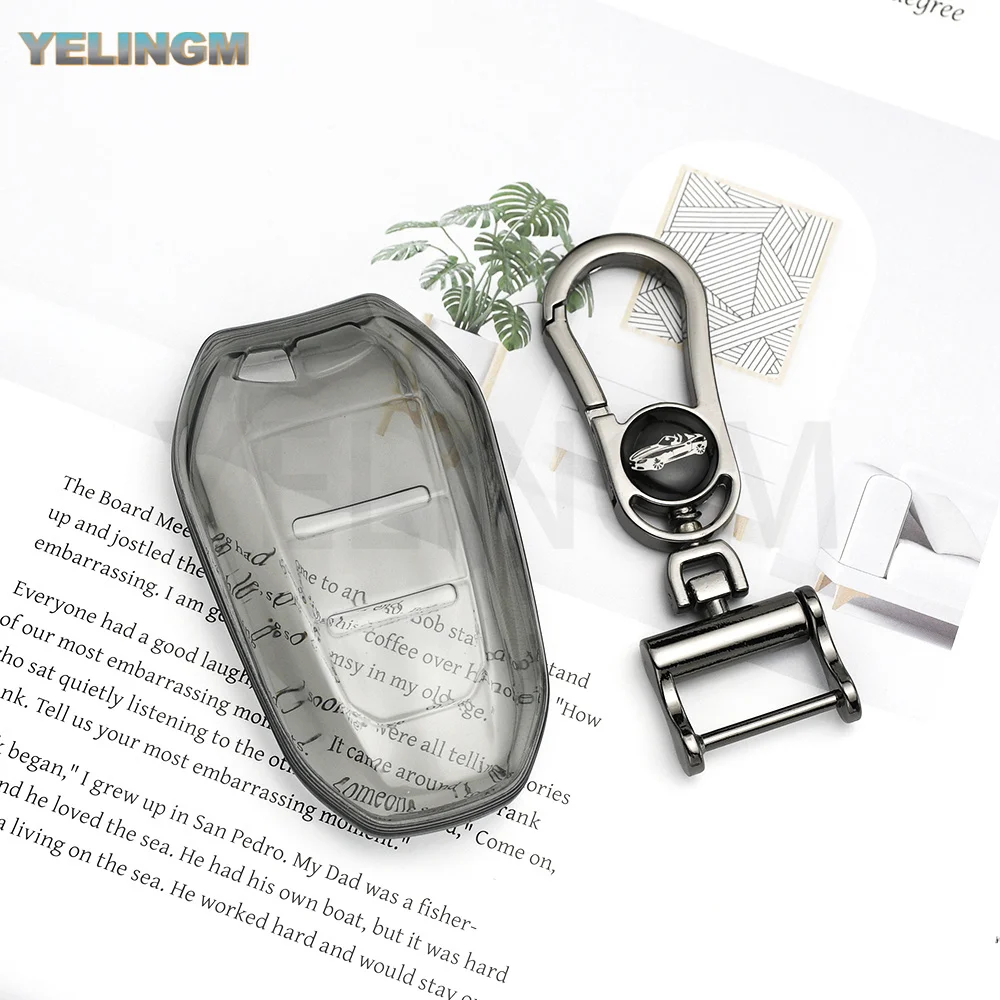 Weiche TPU-Schlüsselhülle Schlüsselanhänger für Peugeot 3008 307 308 207 208 407 508 206 2008 301 5008 für Citroen C2 C3 C4 C5